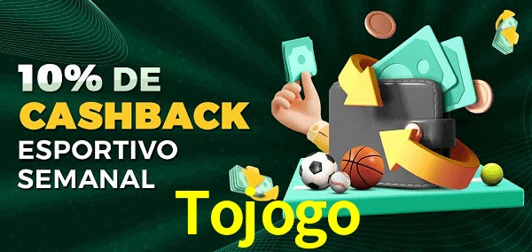 10% de bônus de cashback na Tojogo